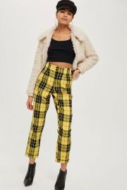 Tartan Checked Trousers at Topshop